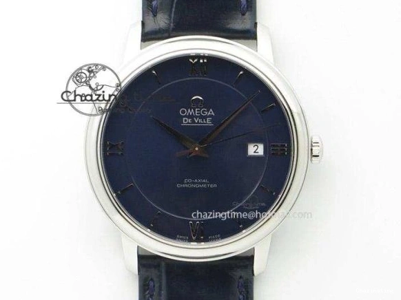 0220 Planet Ocean GMT 43.5mm V6F Goodplanet Orange Marker Blue Dial On SS Bracelet A ModernLook 8215